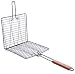 Outdoor Living : Charcoal Companion Non-Stick Triple Fish Basket with Rosewood Handle