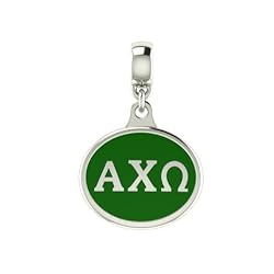 Alpha Chi Omega Sorority Drop Charm Fits Most European Style Bracelets Including Chamilia Zable Troll and More. High Quality Bead in Stock for Fast Shipping.