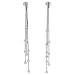 Sterling Silver Dangle Chain Earrings