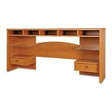 OSL13830AH Low Organization Hutch, Aged Honey, 64-1/4w x 11-3/4d x 30-1/2h