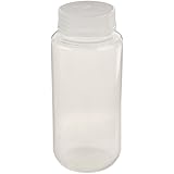United Scientific 33309 Polypropylene Wide Mouth Reagent Bottles, 500ml Capacity (Pack of 12)