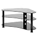 Designer Habitat - Black Glass Legs TV Stand for Sony Toshiba Panasonic Sharp LG Samsung LCD TV Plasma 26