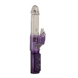Playhouse Ultimate Love Toys PV0720273 Monkey Business, Slim-Line Hi-Tech Rabbit-Vibrator, Silikon, Weichmacher-frei, Purple, 24 cm