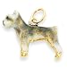 schnauzer13 - 14K Enameled Schnauzer Charm