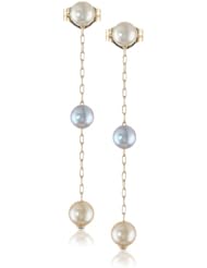 Baggins Multi-Colored Akoya Pearl Drop Earrings