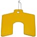 Proprietary Elastomer Slotted Shim, Opaque Yellow