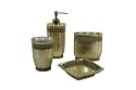 Croscill Cheshire 4-Piece Bath Set, Platinum