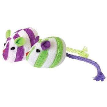 Go Cat Go Mini Stripey Mouse Catnip Toy