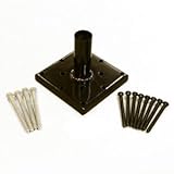 6x6 Post Anchor - Primus - Kit - Black and Galvanized Fasteners