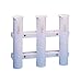 AFI 67633 One-Piece Molded Tournament Storage Fishing Pole Rack with Plier, Knife, and Tackle Holders (3-Rod, White)