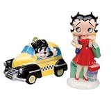 Betty Boop Shopping Taxi Pepper Shakers