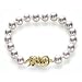 5.5x6mm AA Quality Silver Overtone Japanese Akoya saltwater cultured pearl Double Strand Bracelet 7