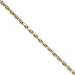 18kt Gold over Sterling Silver .040 Diamond Cut Rope Chain Necklace 24in