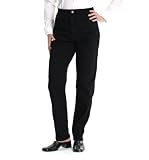 Lee Jeans Womens Side-Elastic fit Jean, Black Stretch,  16W Medium