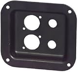 Penn-Elcom D01K Dish Two 1/4 & Neutrik D Black 4 x 4-3/8