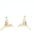 Gorgeous! Diamond Cut Yellow-gold Black Hills Gold Dangle Hummingbird Earrings