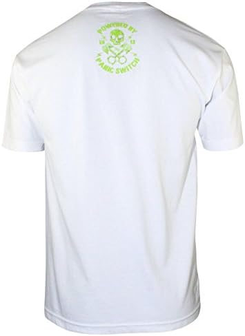 Panic Switch Kurt Busch The Outlaw Monster Adult T-Shirt (X-Large, White)