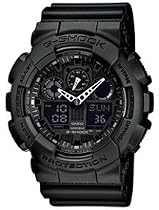 Casio - GA-100-1A1ER - G-shock - Montre Homme - Quartz Analogique et Digitale - Cadran Noir - Bracelet en R&eacute;sine Noir