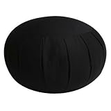 Large Kapok Zafu Meditation Cushion, Black