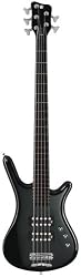 Warwick Corvette $$ Bass Guitar (5 String, Black, High Polish)