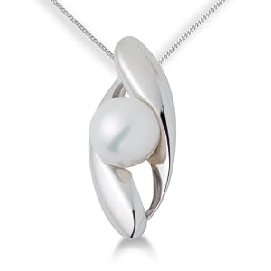 Miore - Mgr9003P - Collier Femme - Or blanc 375/1000 (9 carats) - Perle - 45 cm