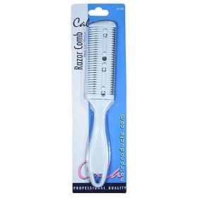 CALA Professional Quality Razor Hair Comb (Model: 70-725B)(Quantity:2)