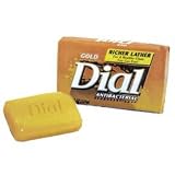 DIAL Gold Deodorant Bath Soap, 2.5-oz. 200 Bars per Case, Unwrapped