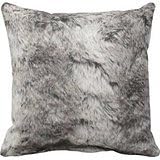 Faux Chinchilla Gray And White Fur Print Throw Pillow Case 18" * 18"