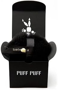 Belmacz Puff Puff Goose-Down Powder Applicator-Onyx: Hades (black)