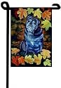 Black Pug - Fall - Garden Flags