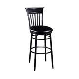 Cottage Swivel Bar Stool-Black-30" by Hillsdale Furniture