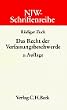 NJW-Schriftenreihe (Schriftenreihe der Neuen Juristischen Wochenschrift), H.15, Das Recht der Verfassungsbeschwerde