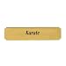 Karate name plate