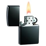 Original Zippo Lighter, Pure, Black Ice