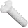 PTFE Machine Screw, Flat Head, Slotted Drive