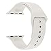 Apple Watch Band - Valuebuybuy Soft Silicone Sport Style Replacement iWatch Strap bands for Apple Wrist Watch 38mm Models Formal Colors S/M Size-38mm/Antique White