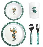 Michigan State Spartans 5 Piece Children's Dinner Set