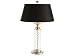 Hanging Crystal Table Lamp Hard Back Shade 60w Max Iron Acrylic 16 X 16 X 25 Set Of 2