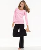 Jenni Girl Power Basics Woven Trim Cotton Jersey Shirt & Yoga Pant