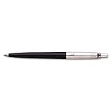 Parker Jotter Retractable Ballpoint Pen, Medium, Stainless Steel with barrel,  Colors May Vary, Black Ink (78033)