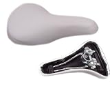 Inline Junior Padded Vinyl Saddle White