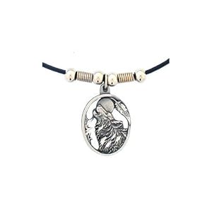 Earth Spirit Necklace - Howling Wolf - Earth Spirit Necklace