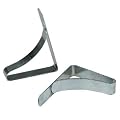 10-Piece Picnic Table Clamp Set - 10 Steel Clamps to Anchor Tablecloth