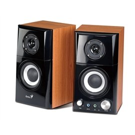 New Genius Speakers 31730918100 SP-HF500A 14W Two-Way Hi-Fi Wood Retail Signal-To-Noise Ratio 82db