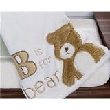 B is for Bear Sage Boa Blanket