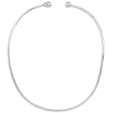 Sterling Silver 2mm Round Collar with Removable Ball End