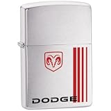 Kitchen & Housewares : Brushed Chrome, Dodge Ram Stripes (ZI20240) Category: Indulgence Zippo Lighters