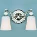 Murray Feiss Polished Nickel Kinsale Bathroom & Vanity 2 Bulbs
