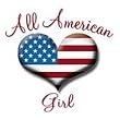 American Girl Heart 16 Adult T-Shirt