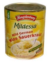 Mild German Wine Sauerkraut (Hengst.) 28.6oz (810g)
